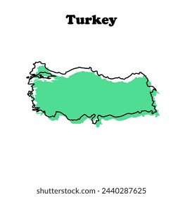  Mapa esquemático simple estilizado de Turquía