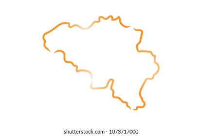 Stylized sketch map of Belgium