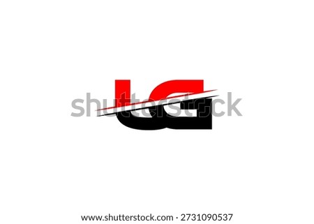 stylized, sliced rendition of the LG logo