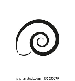 Stylized snail icon