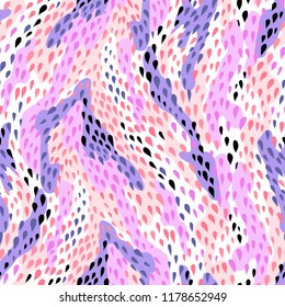 Stylized snake skin at bright neon colors. Trendy animal print for your design and decoration, seamless pattern