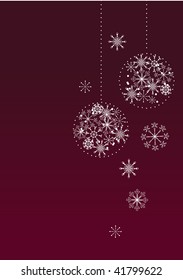 Bolas de copo de nieve estilizadas