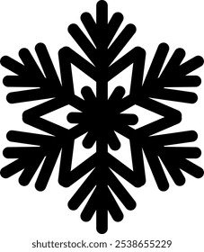 Stylized Snowflake Graphic Design. Snowflake vector illustration