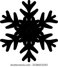 Stylized Snowflake Graphic Design. Snowflake vector illustration