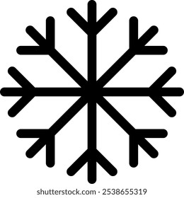 Stylized Snowflake Graphic Design. Snowflake vector illustration