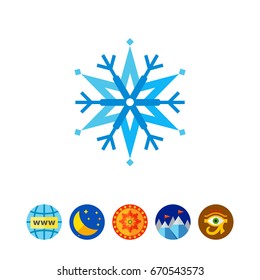 Stylized Snowflake Icon