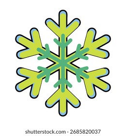 Stilisierte Schneeflocken Illustration Winter kalt