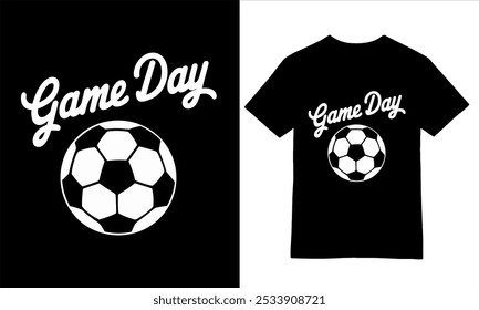 Stylized Soccer Ball: Game Day Tee design