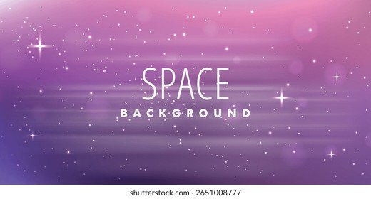  um fundo de espaço estilizado com pequenas estrelas finas e a inscrição "FUNDO DE ESPAÇO" no meio.
