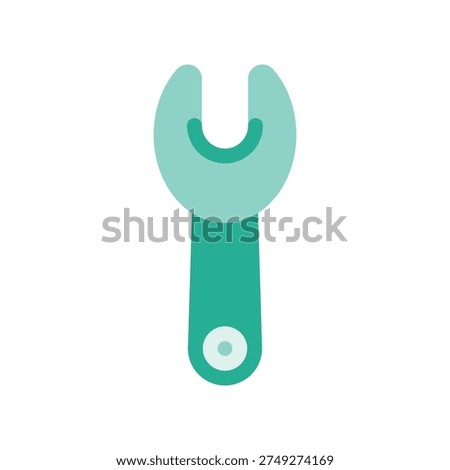 Stylized Spanner Symbol Representing Settings and Maintenance