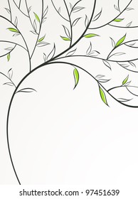 Stylized spring branch