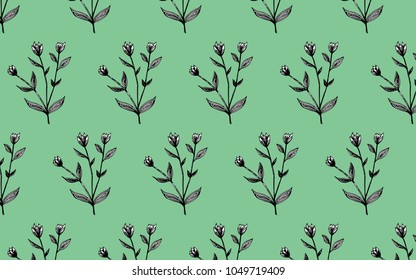 Stylized spring flower sprout