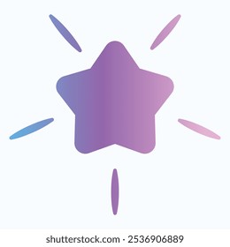 A stylized star icon with radiating lines, suggesting a sense of achievement or excellence.