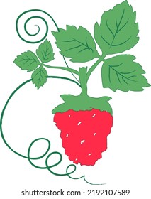 Stylized strawberries.For fabrics, for printing brochures, posters, parties, vintage textile design, postcards, packaging.