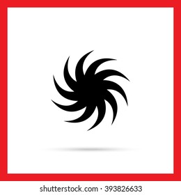 Stylized sun icon