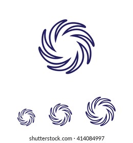 Stylized sun icon