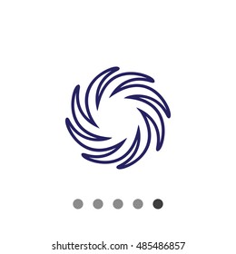 Stylized sun icon