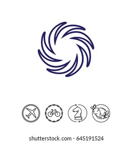 Stylized sun icon