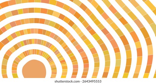Stylized sun, summer sunlight, sun rays, vector drawing