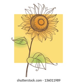 stylized sunflower