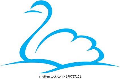 Stylized Swans