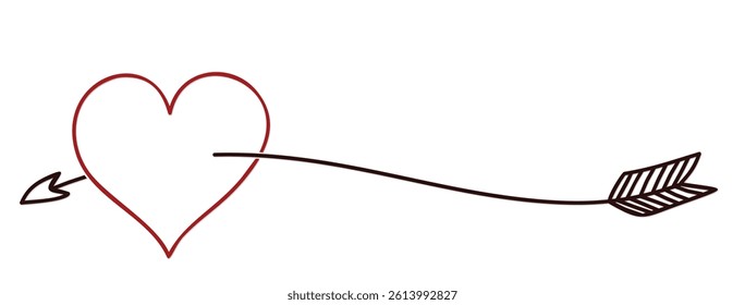 The stylized symbol with arrow and red heart.
