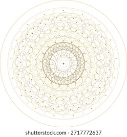 Un diseño de mandala estilizado y simétrico con tonos blancos y rosados. Este gráfico de Vector se puede utilizar para varios proyectos creativos.