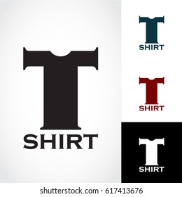 stylized t shirt logo