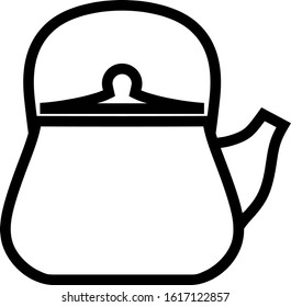 stylized teapot for designer use