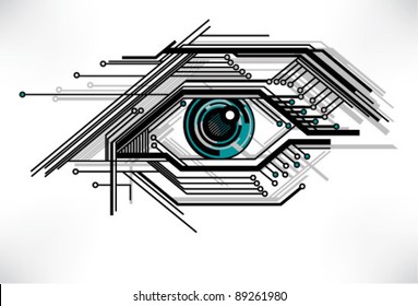 Stylized Technology Eye