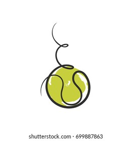 Stylized tennis ball