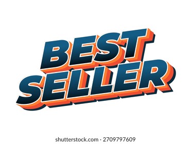 Stylized text graphic featuring the words best seller in bold, colorful typography