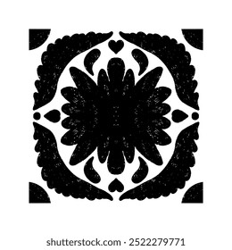 Stylized texture ornament, tile shapes. vector element