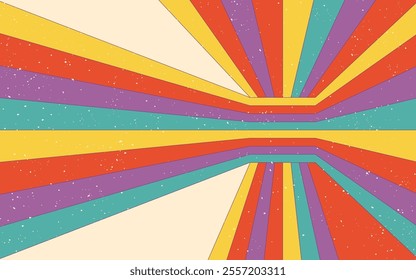 Stylized textured colourful retro background retro 1960s - 1970s for background, wallpaper, poster, graphic element, for you retro colourful project
