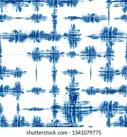 Stylized Tie Dye or Shibori Batik Seamless Pattern. Dirt Ink Strokes Texture. Dirt Fabric Effect Pattern. Sporty Clothes Print Design. Geo Vintage Texture.