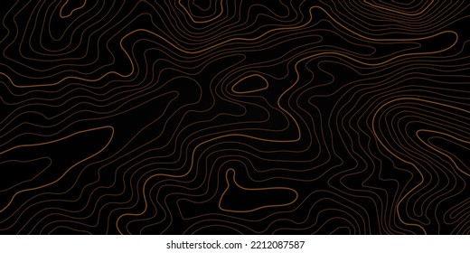 The stylized topographic map dark color illustration