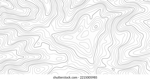 The stylized topographic map illustration