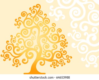 stylized tree as a background