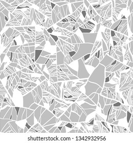 Stylized tree branches. Through the branches you can see the sky. Graphic ornament. Seamless pattern.Vector

