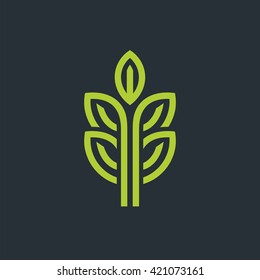 Stylized tree icon.