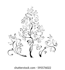 a stylized tree on a white background