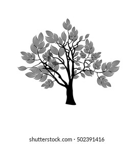 stylized tree. Vector