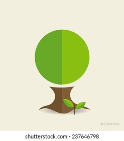 Stylized tree. Vector illustration.