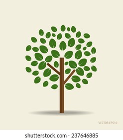 Stylized tree. Vector illustration.