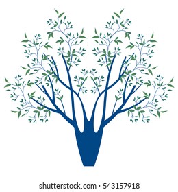 Stylized tree. Vector illustration.