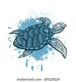 Stylized turtle.  