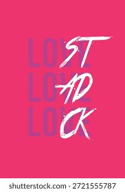 Stylized typography with Lost Load Lock text