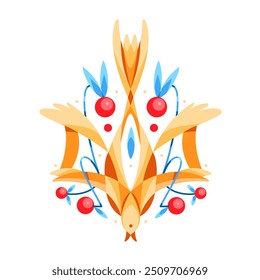 Stylized Ukrainian State Coat of Arms Trident.