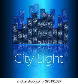 Stylized  urban background - vector illustration 