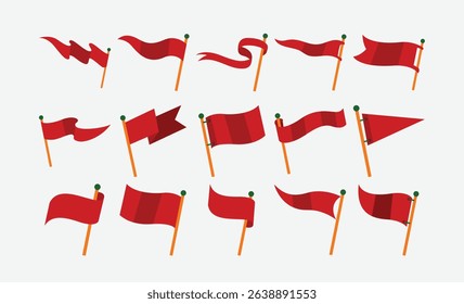 Stylized Variety Flag Illustration Pack